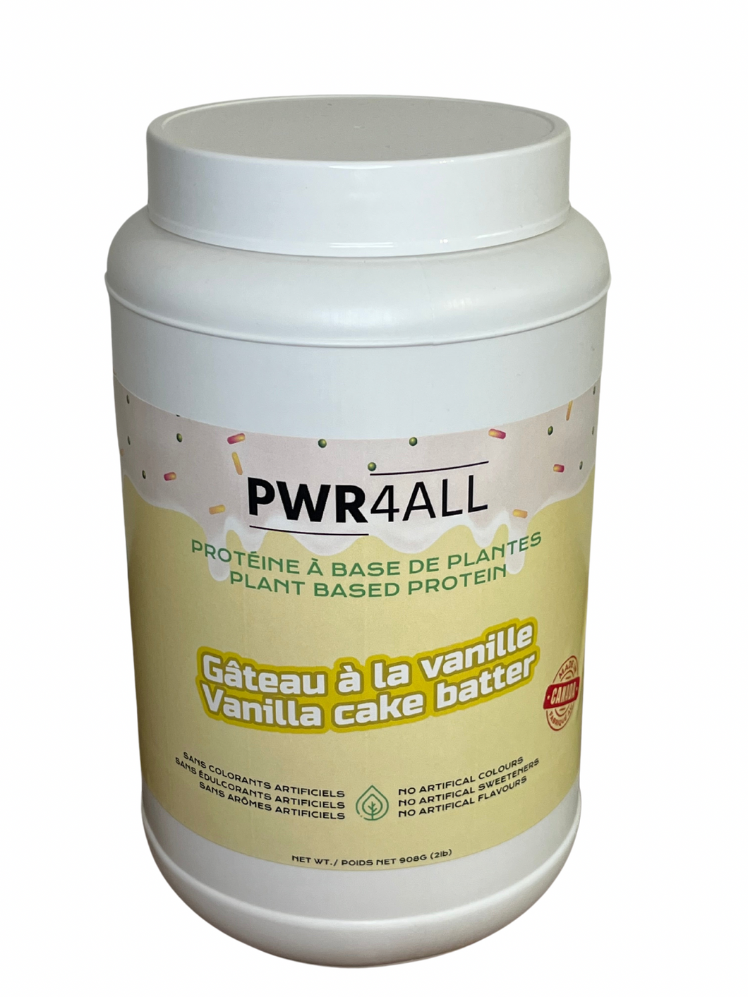 Plant Based Vanilla Cake Batter Protein - Proteine a Base de Plantes Gateau Vanille