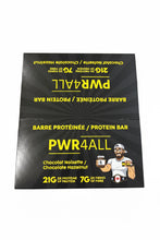Load image into Gallery viewer, CHOCO-NOISETTE BARRES DE PROTEINE (BOITE DE 12) - CHOCOLATE HAZELNUT PWR4ALL BOX OF 12 BARS
