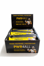 Load image into Gallery viewer, CHOCO-NOISETTE BARRES DE PROTEINE (BOITE DE 12) - CHOCOLATE HAZELNUT PWR4ALL BOX OF 12 BARS

